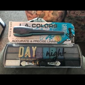 L.A. Colors Bundle Eye Palette and Liner